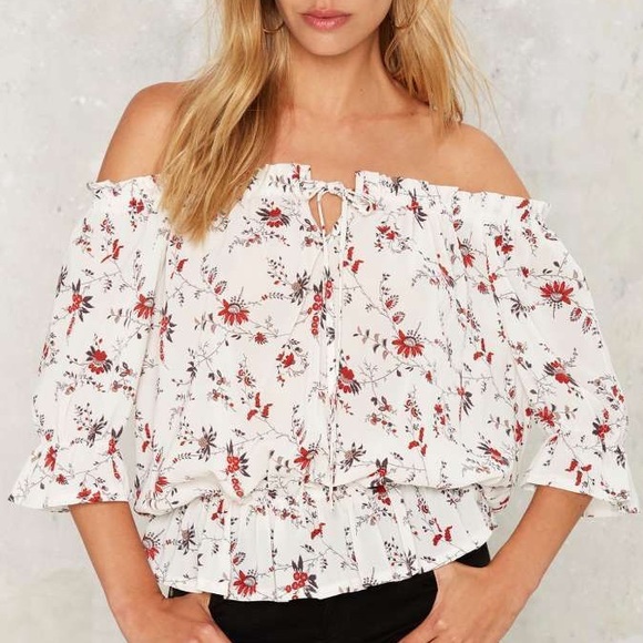 Nasty Gal Tops - [Nasty Gal] Valentina Off-the-Shoulder Top - OS